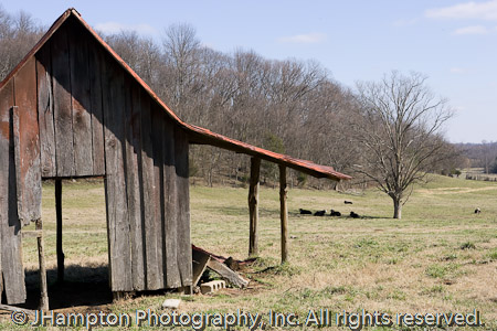 Clarence Johnson farm building